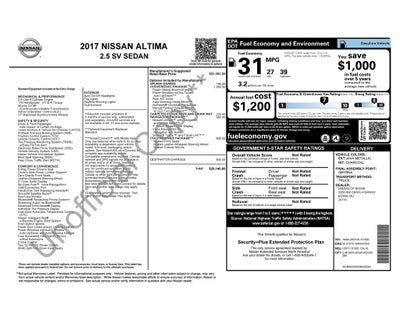 2017 Nissan Altima 2.5 SV