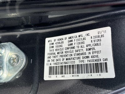 2011 Honda Accord LX-S 2.4