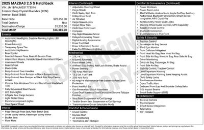 2025 Mazda Mazda3 2.5 S