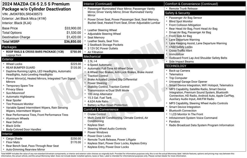 2024 Mazda Mazda CX-5 2.5 S Premium Package