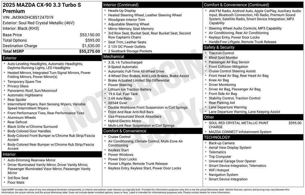2025 Mazda Mazda CX-90 3.3 Turbo S Premium