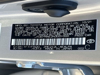 2022 Toyota Corolla LE