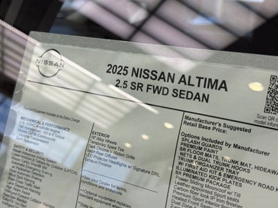 2025 Nissan Altima 2.5 SR