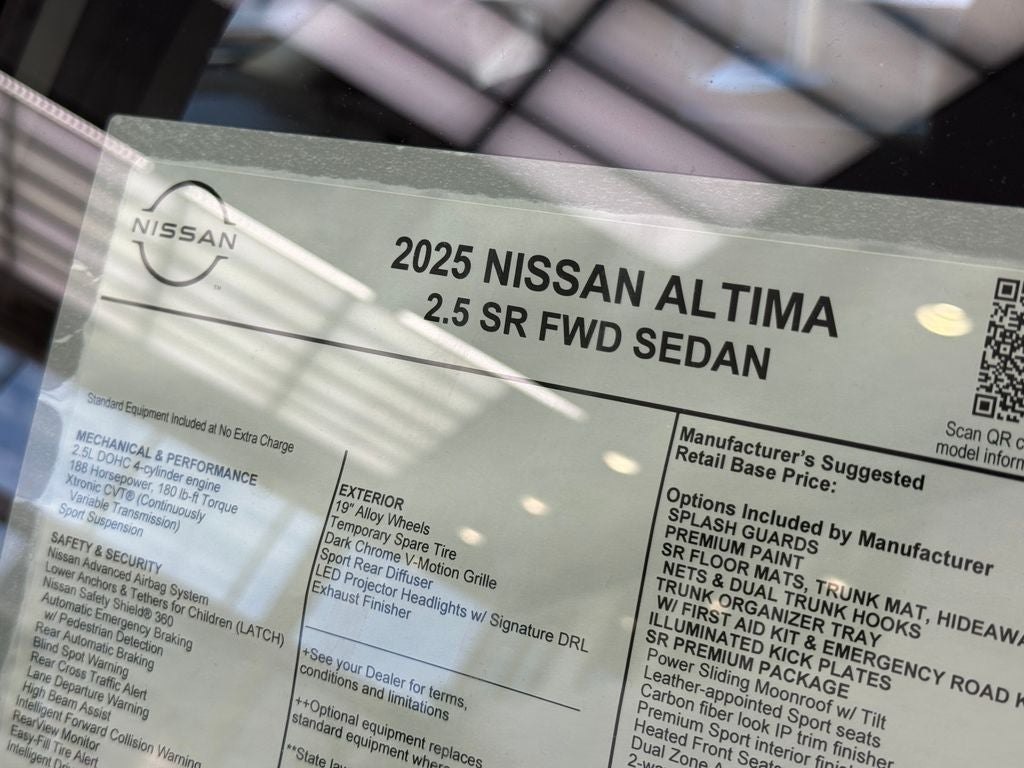 2025 Nissan Altima 2.5 SR