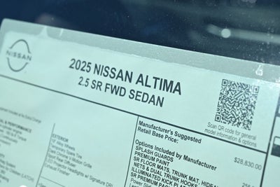 2025 Nissan Altima 2.5 SR