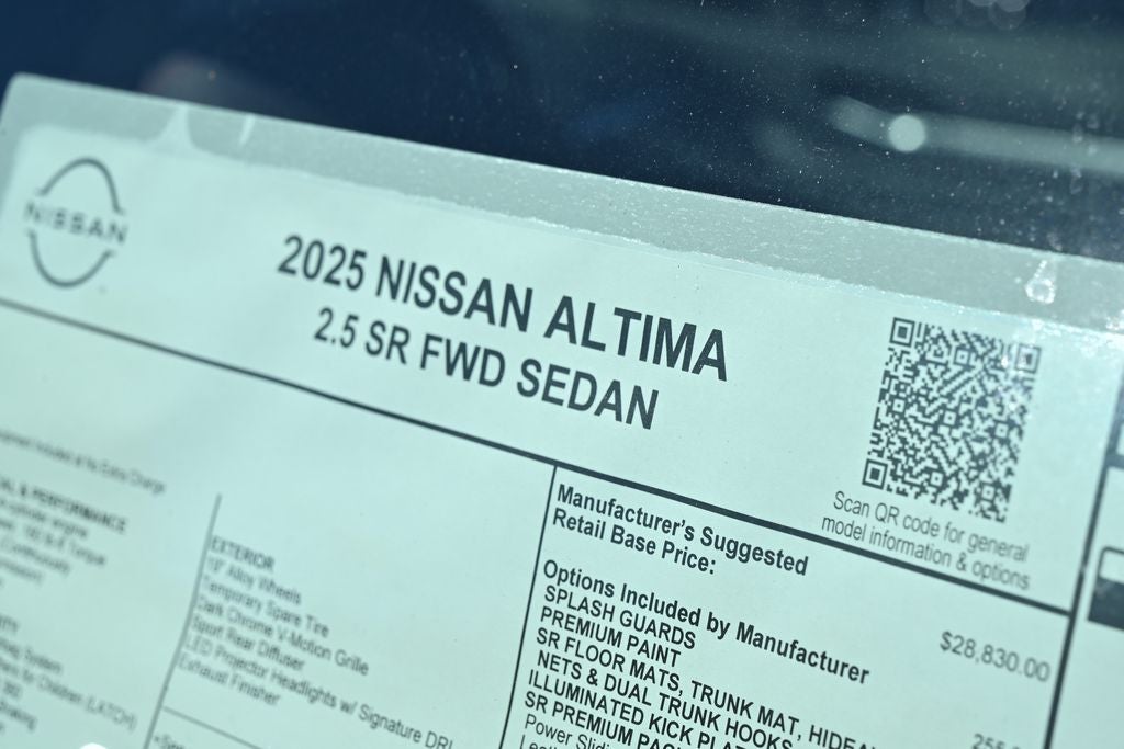 2025 Nissan Altima 2.5 SR