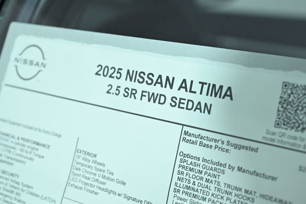 2025 Nissan Altima 2.5 SR