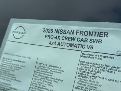 2026 Nissan Frontier PRO-4X