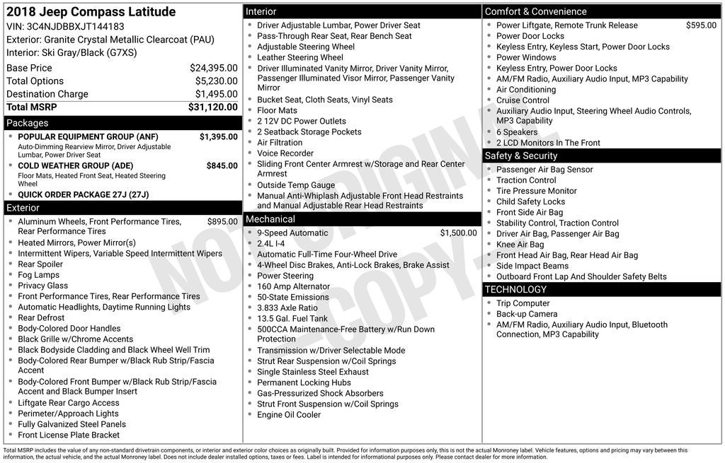 2018 Jeep Compass Latitude