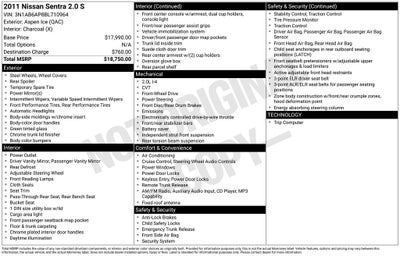 2011 Nissan Sentra 2.0 S