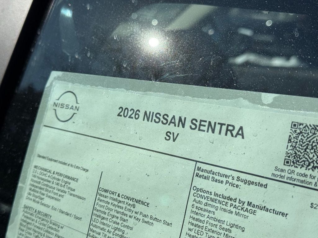 2026 Nissan Sentra SV