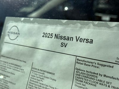 2025 Nissan Versa 1.6 SV