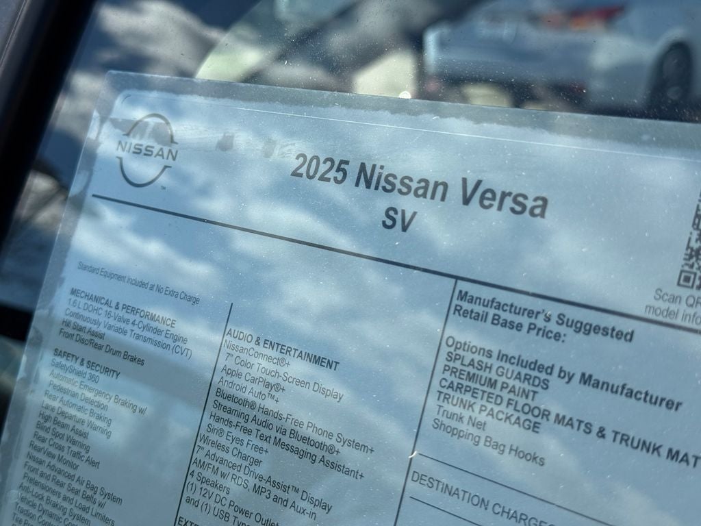 2025 Nissan Versa 1.6 SV