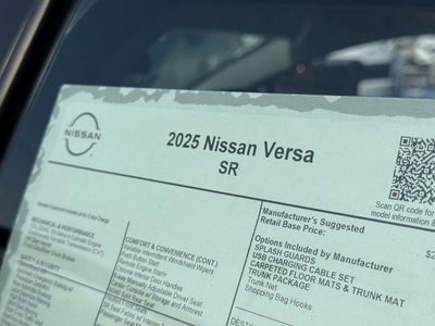 2025 Nissan Versa 1.6 SR