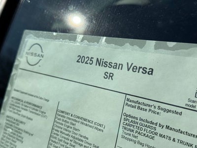 2025 Nissan Versa 1.6 SR