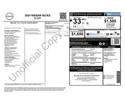 2024 Nissan Kicks S Nissan Certified