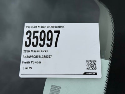 2026 Nissan Kicks SV