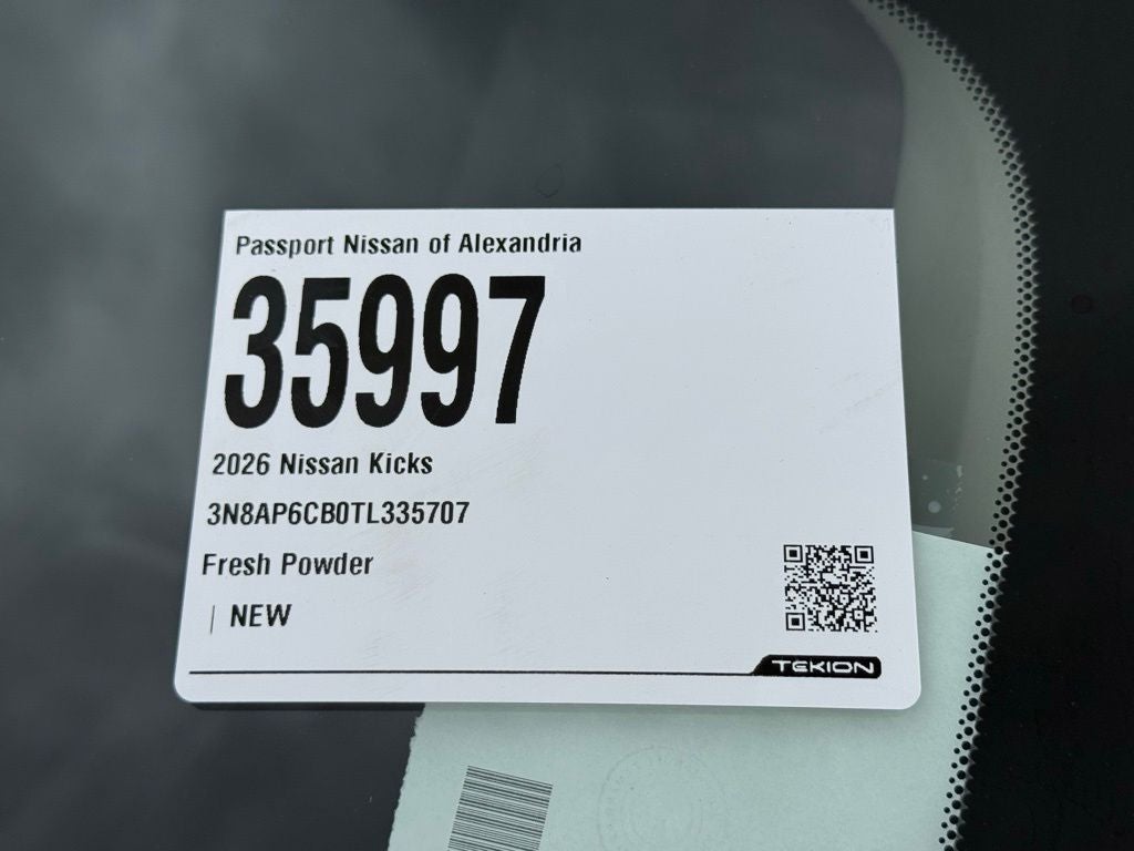 2026 Nissan Kicks SV