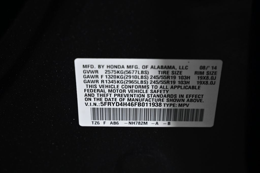 2015 Acura MDX 3.5L Technology Package SH-AWD