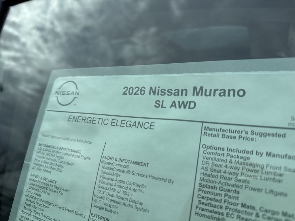 2026 Nissan Murano SL