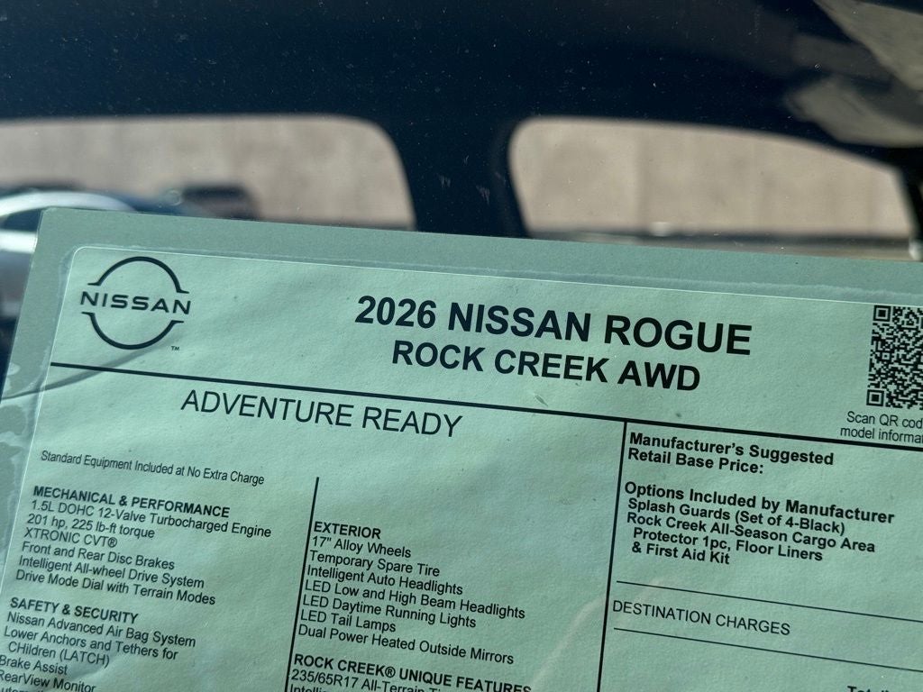 2026 Nissan Rogue Rock Creek