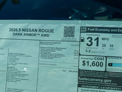 2026 Nissan Rogue Dark Armor