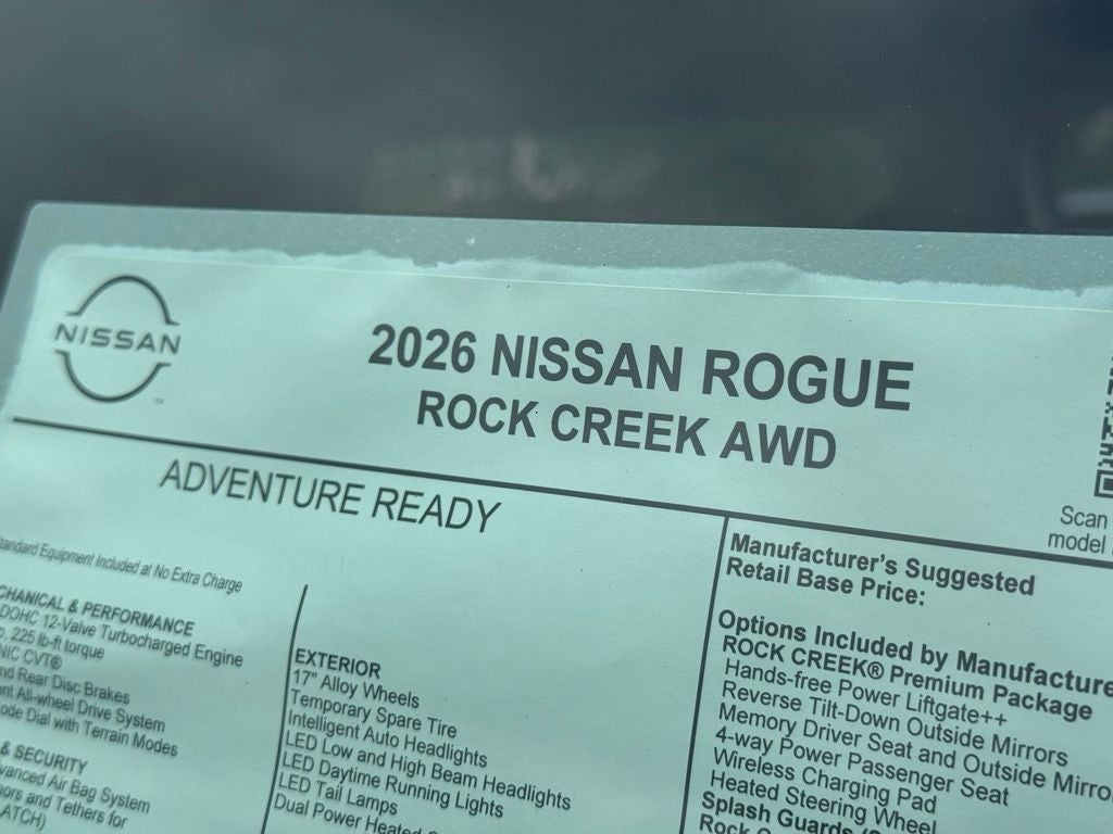 2026 Nissan Rogue Rock Creek