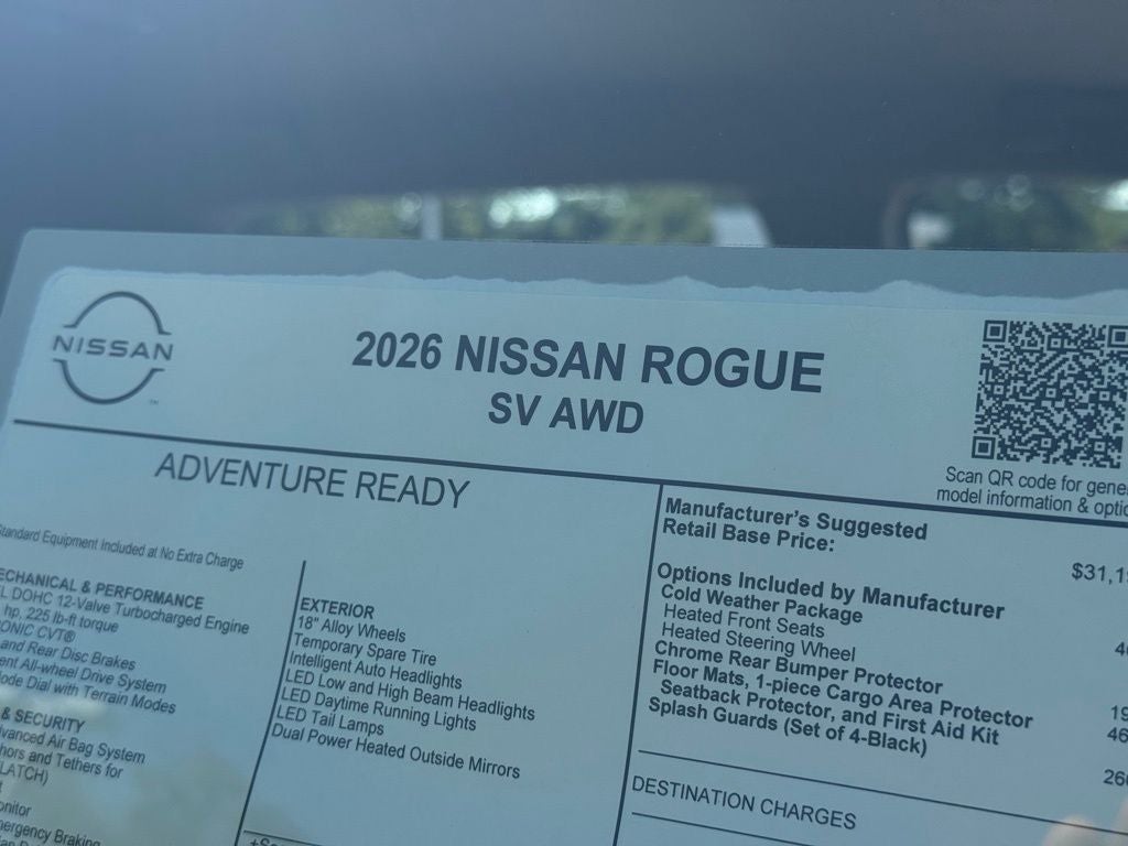 2026 Nissan Rogue SV