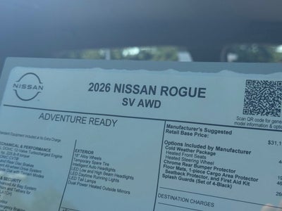 2026 Nissan Rogue SV
