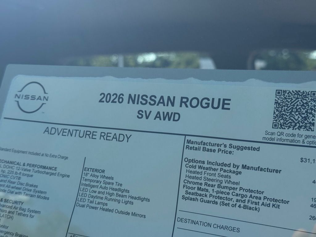 2026 Nissan Rogue SV