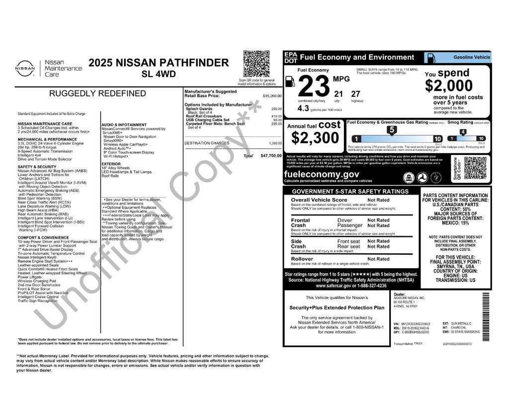 2025 Nissan Pathfinder SL Nissan Certified