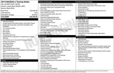 2014 Mazda Mazda3 s Touring