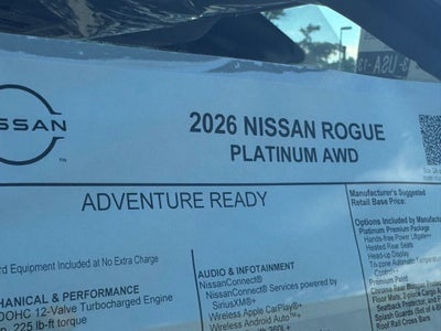 2026 Nissan Rogue Platinum
