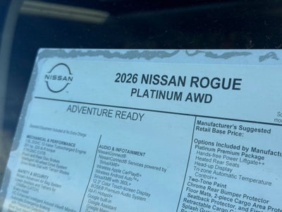 2026 Nissan Rogue Platinum