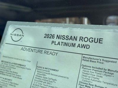 2026 Nissan Rogue Platinum
