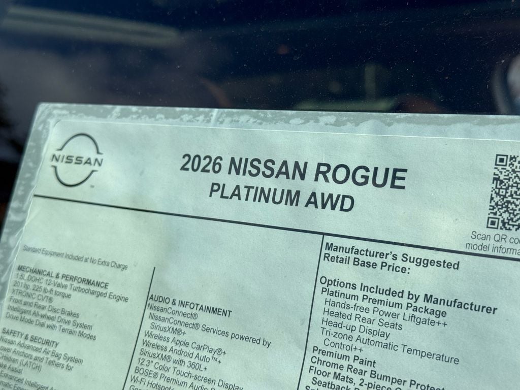2026 Nissan Rogue Platinum