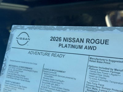 2026 Nissan Rogue Platinum