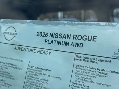 2026 Nissan Rogue Platinum