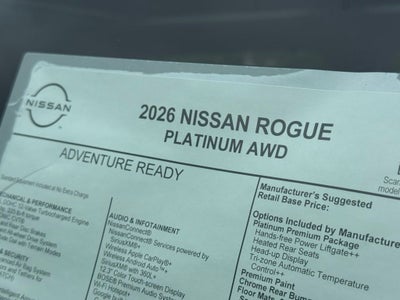 2026 Nissan Rogue Platinum