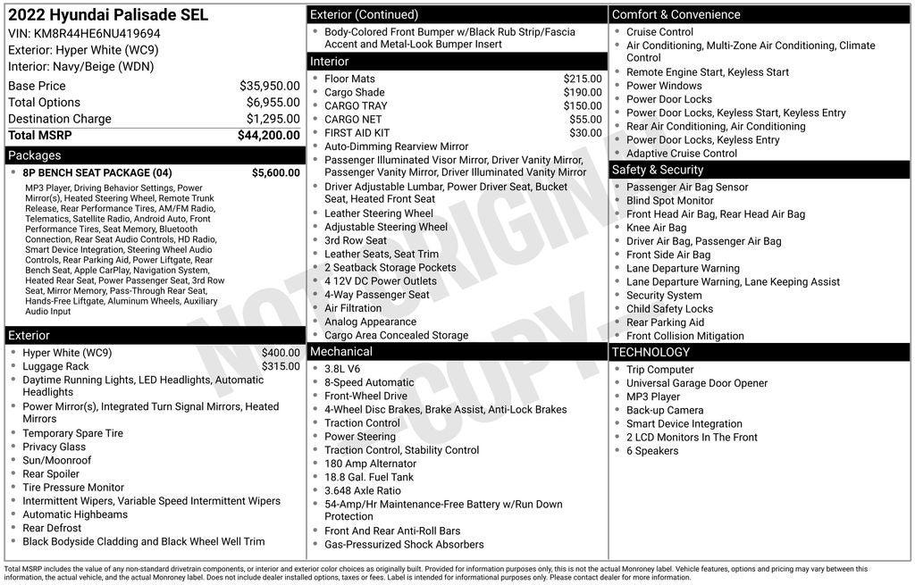 2022 Hyundai Palisade SEL