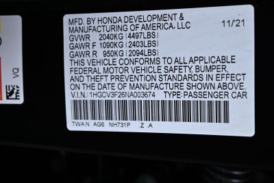 2022 Honda Accord Hybrid Sport