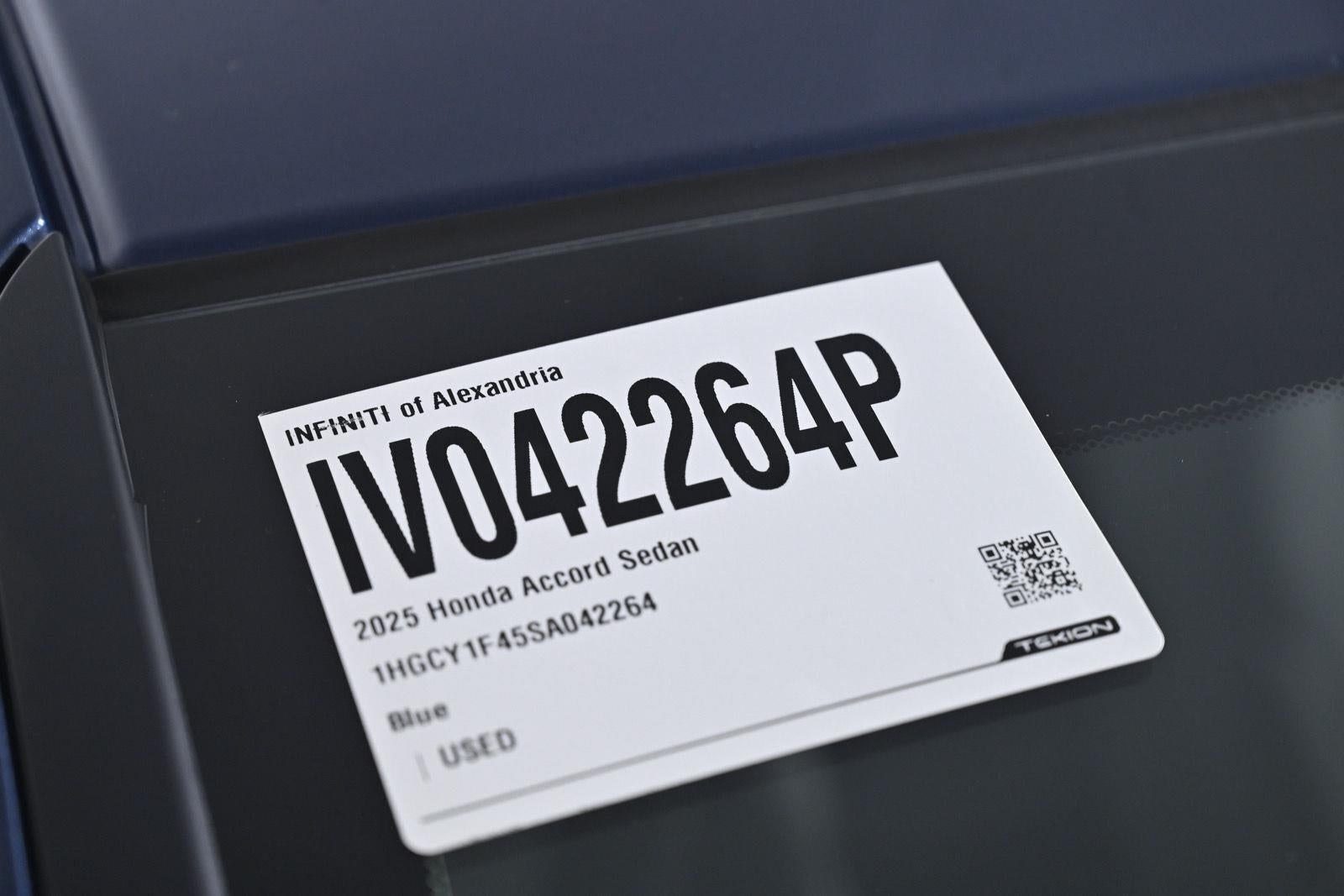 2025 Honda Accord Sedan SE