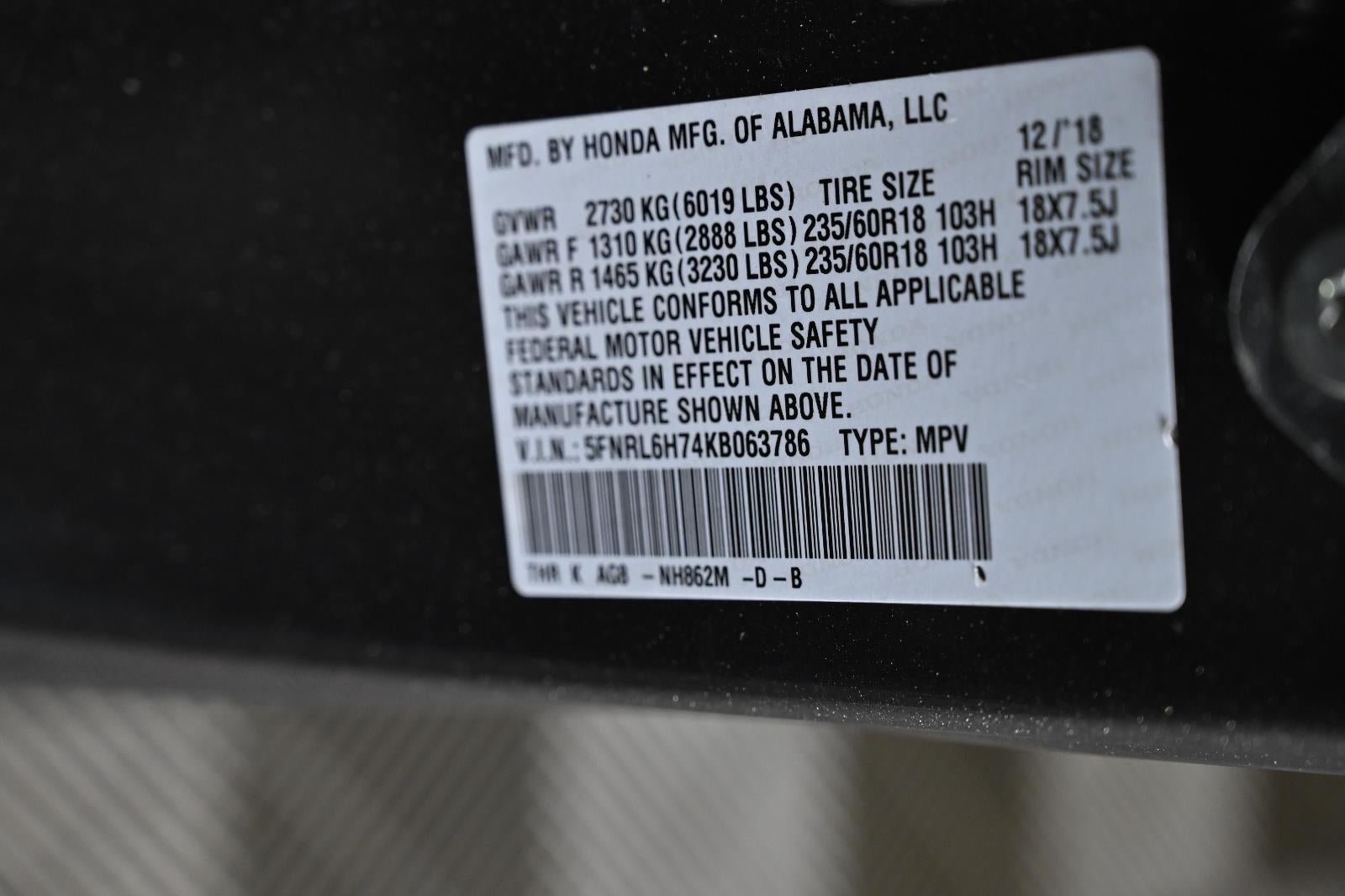 2019 Honda Odyssey EX-L