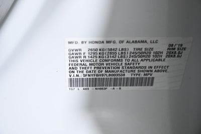 2020 Honda Pilot Touring