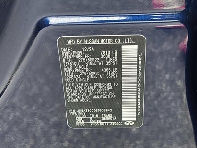 2025 INFINITI Qx80 AUTOGRAPH