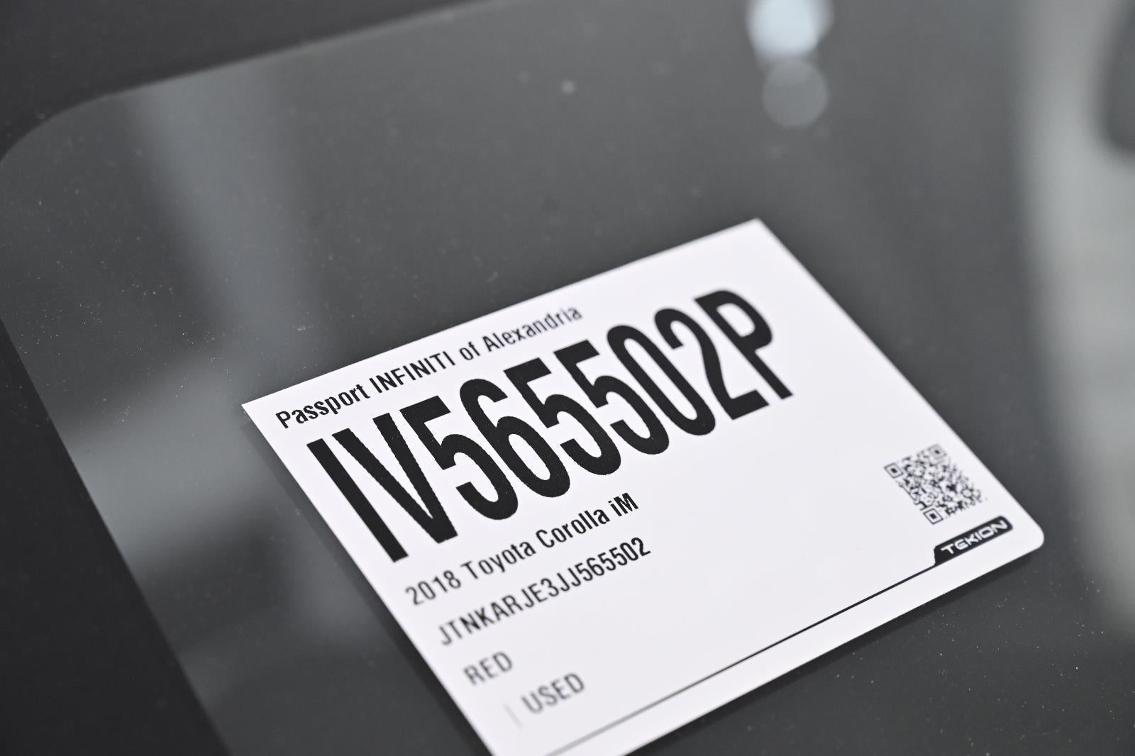 2018 Toyota Corolla iM Base