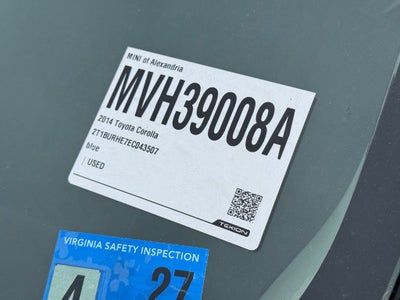 2014 Toyota Corolla S Plus