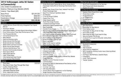2014 Volkswagen Jetta 1.8T SE