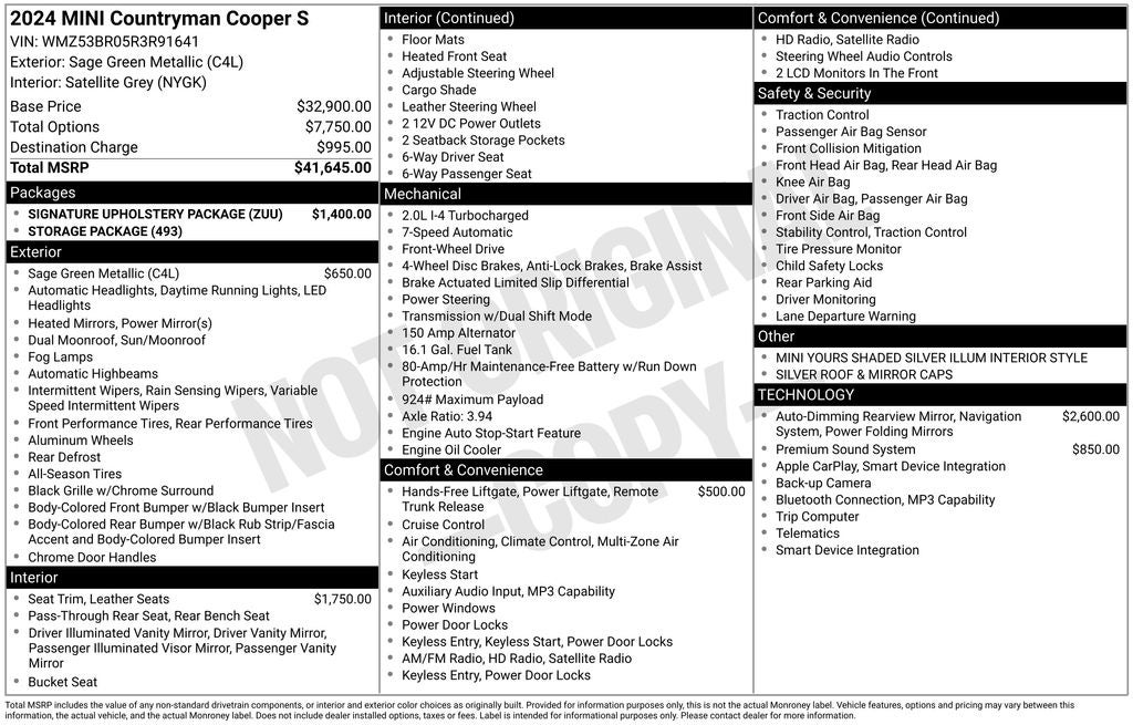 2024 MINI Cooper S Countryman Base