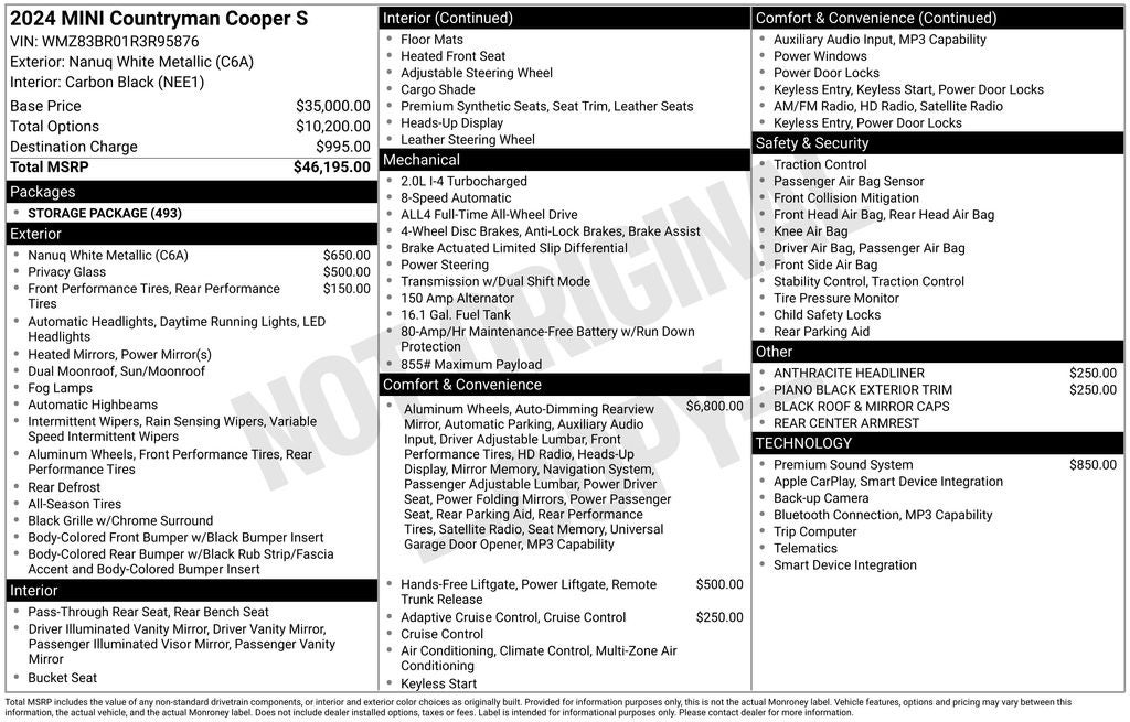 2024 MINI Cooper S Countryman Base